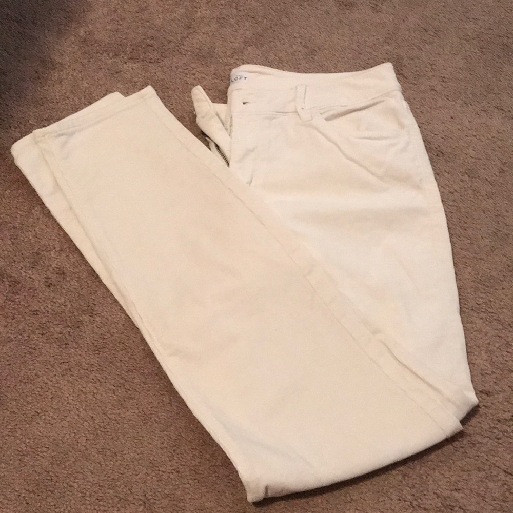 Off-white Cords Loft Skinny 30/10